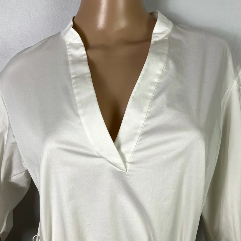 NEW REBECCA TAYLOR REVOLVE WHITE MINI SHIRT DRESS - Picture 3 of 9